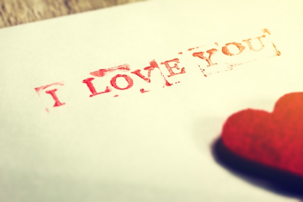 Free Photo | Paper with a heart and with the phrase 