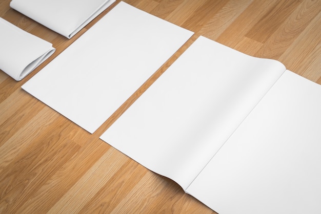 Free Photo | Papers and a blank pad