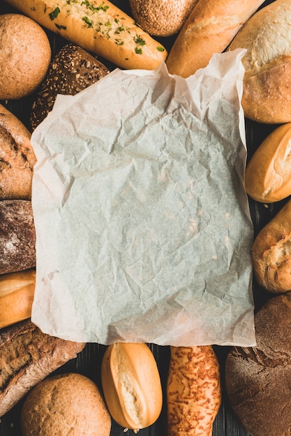 Baking bread with parchment paper