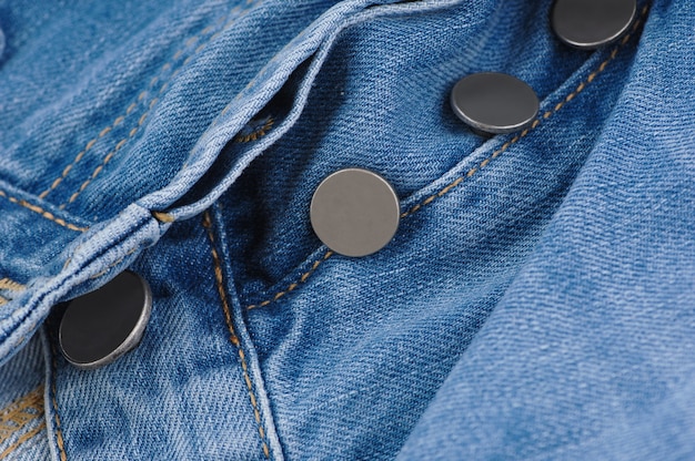 Premium Photo | Part of denim pants with pocket and unbuttoned buttons ...