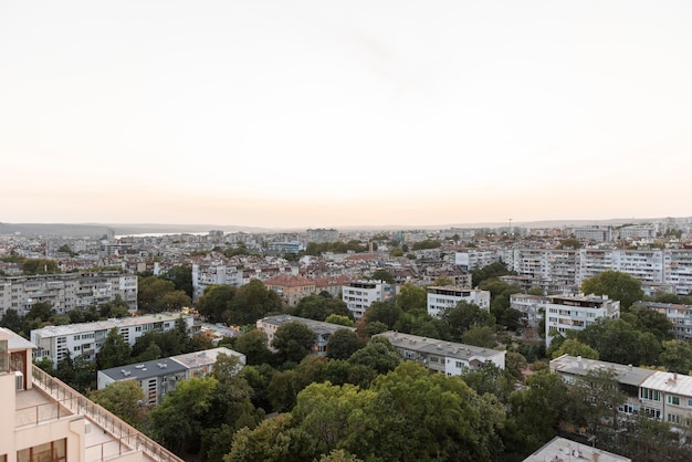 Free Photo | Peaceful town with clear sky