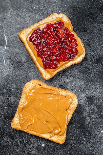 Premium Photo Peanut Butter And Jelly On White Bread