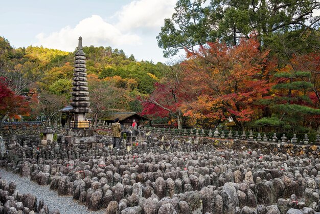 Premium Photo People At Adashino Nenbutsuji Temple