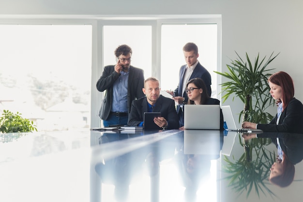 People in meeting room having conference | Free Photo