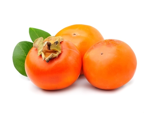 Premium Photo | Persimmon fruits isolated.