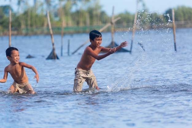 Premium Photo | Philippines cebu island may filipino children have fun ...