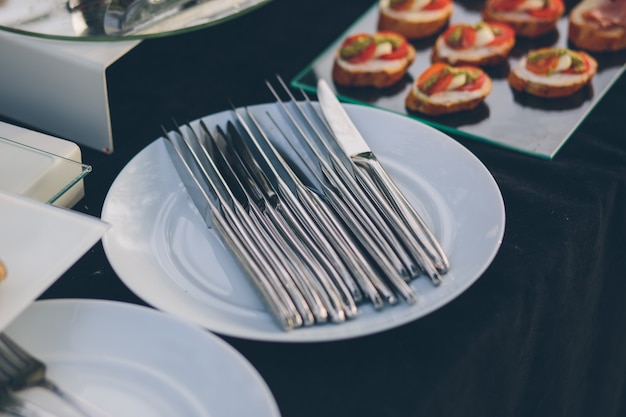 Premium Photo Photo Of Snacks On A Buffet Banquet Table Cold Snack Dishes