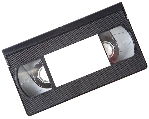 A photo of a videotape a over white background | Premium Photo