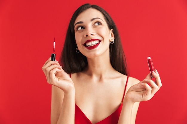 Premium Photo Photo Of Young Happy Excited Woman Posing Isolated