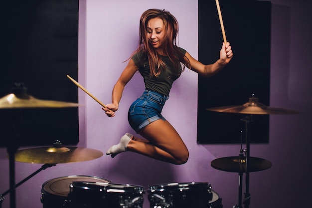 Naked Girl Playing Drums Telegraph