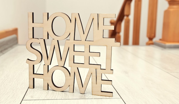 Premium Photo Phrase Home Sweet, Home Sweet Hardwood Floors