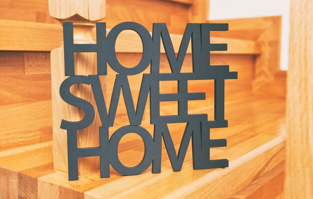 Premium Photo Phrase Home Sweet, Home Sweet Hardwood Floors