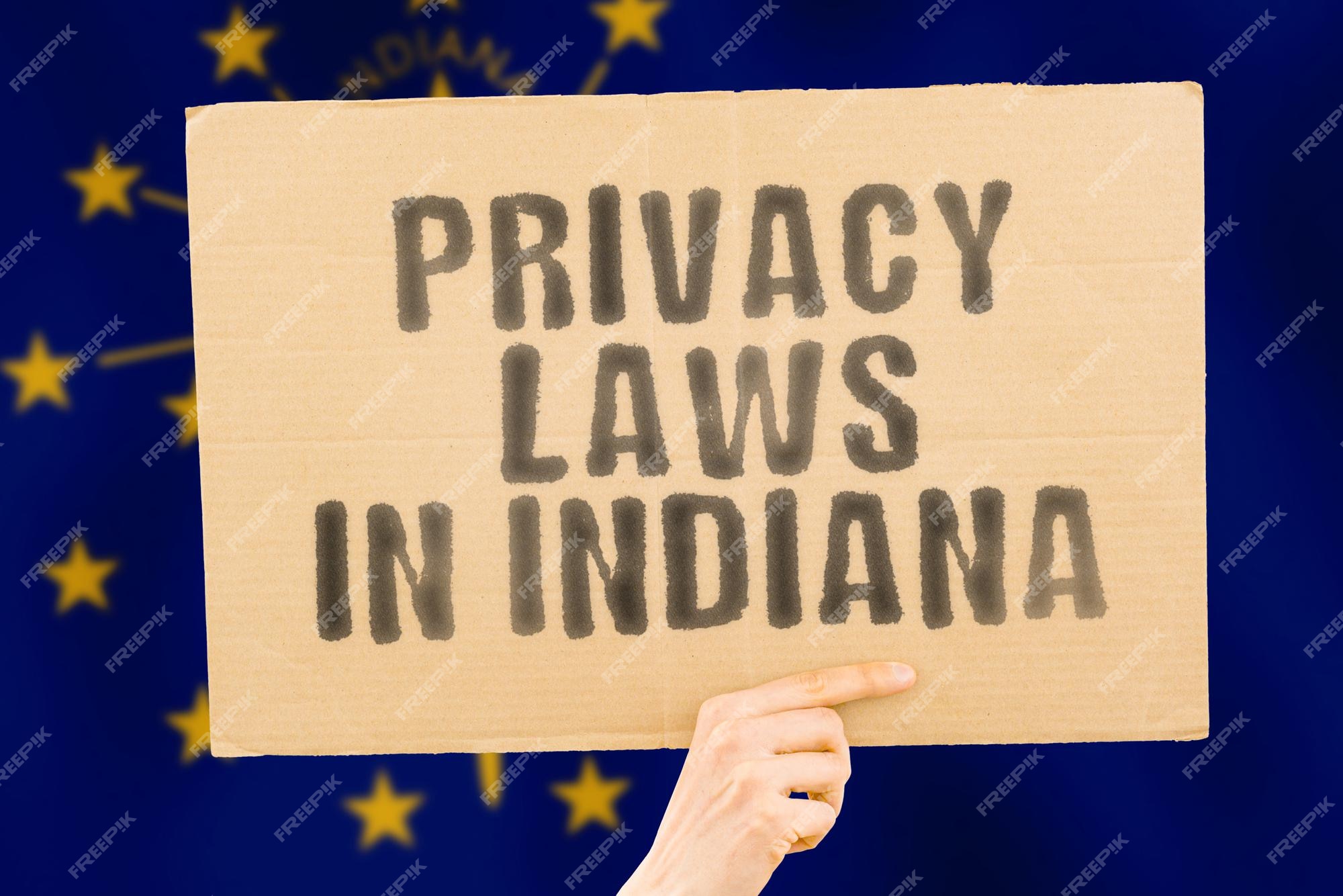 premium-photo-the-phrase-privacy-laws-in-indiana-on-a-banner-in