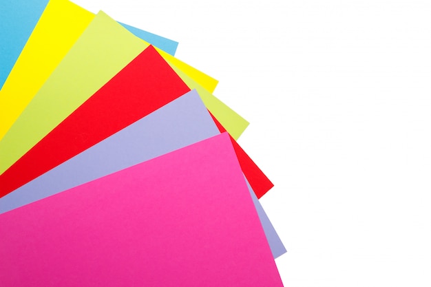 Premium Photo | Pile of colorful paper