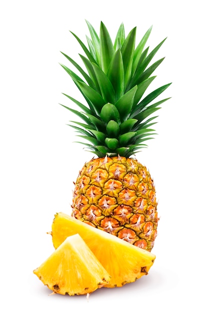 Premium Photo | Pineapple isolated on white background