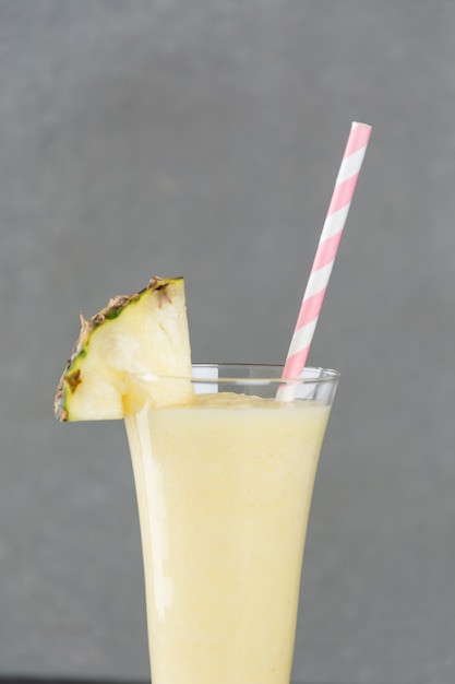 Free Photo | Pineapple smoothie