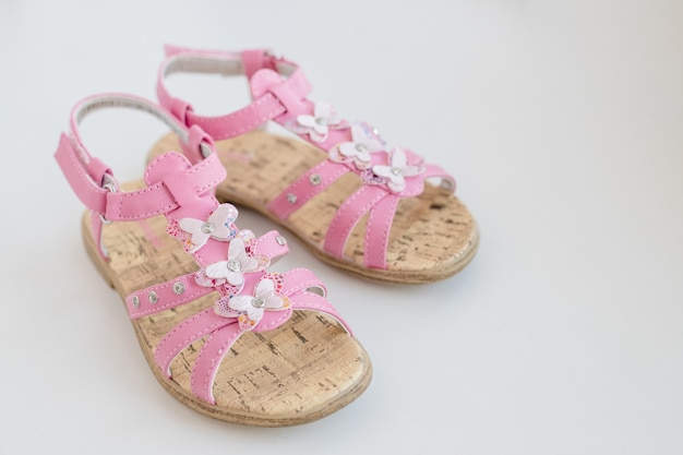 pink baby girl sandals