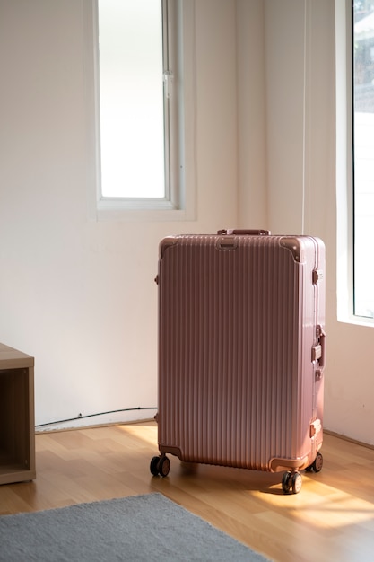 big pink suitcase