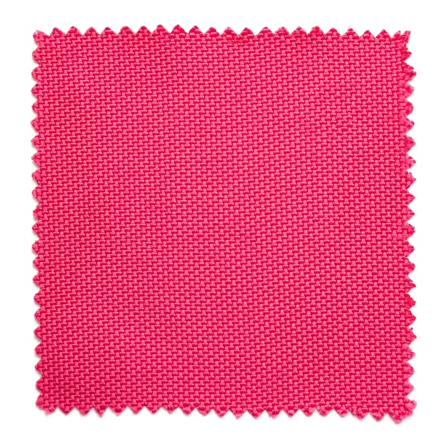Premium Photo | Pink fabric swatch samples isolated on white background