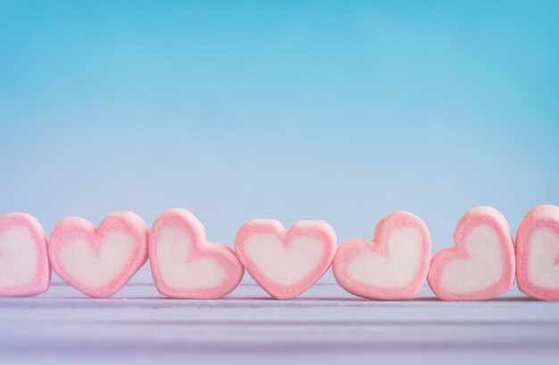 premium photo pink heart shape marshmallow for love theme and valentine background concept https www freepik com profile preagreement getstarted 2441273