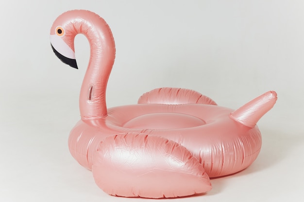 large inflatable pink flamingo