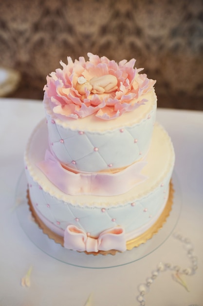 "pink layer cake for wedding" | Free Photo