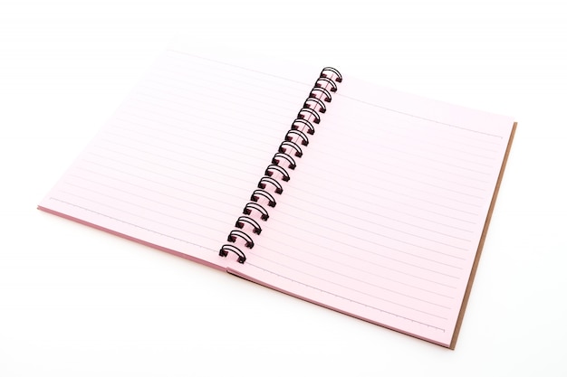 Pink Notebook Open 