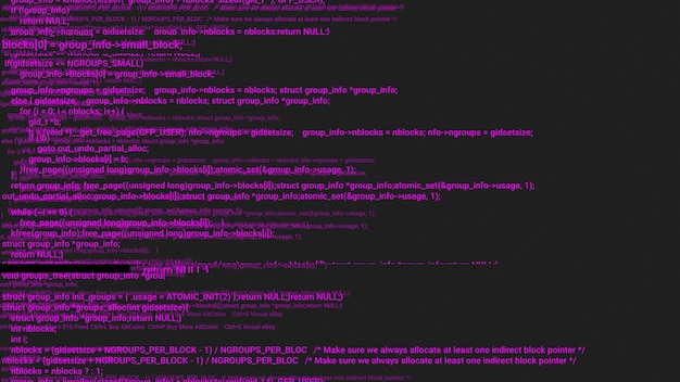 Premium Photo | Pink screen coding hacker concept animation with glitch ...