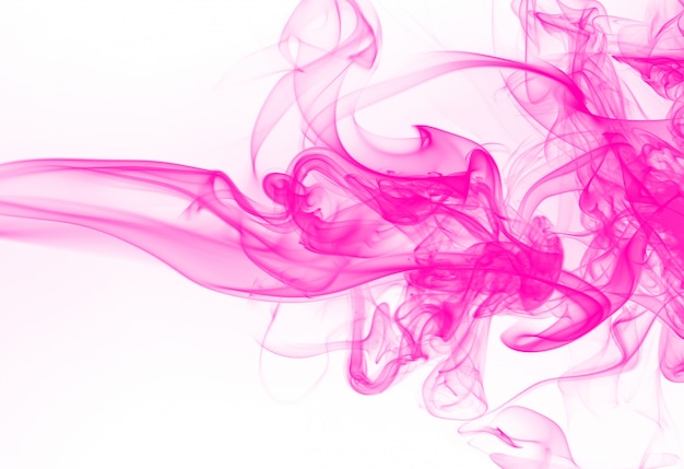 Premium Photo | Pink smoke abstract on white background