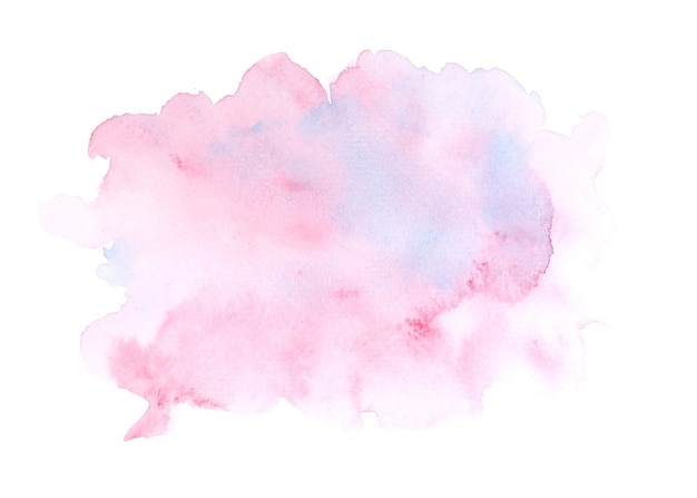 紙の背景にピンクの水彩絵の具 プレミアム写真