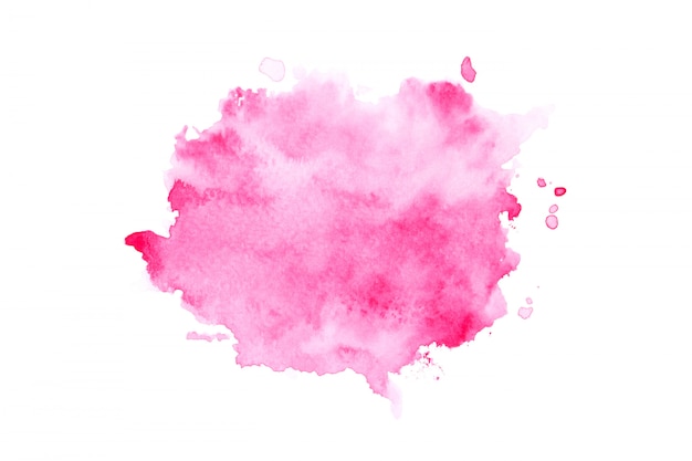 Pink watercolor stain shades paint stroke background Photo ...