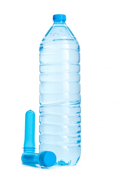 Premium Photo | Plastic bottle and pet preform isolated on white