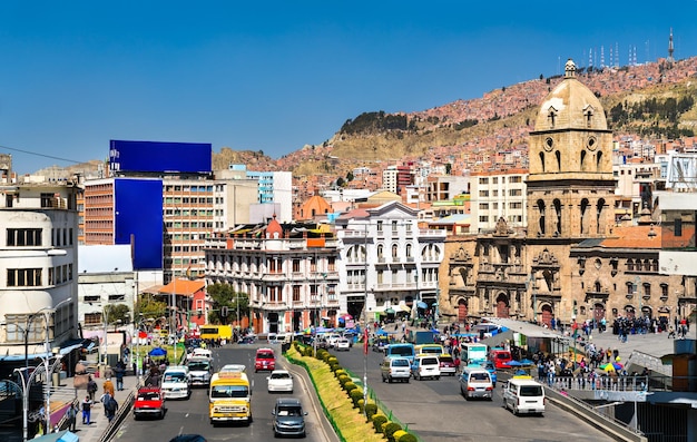 Premium Photo | Plaza san francisco, a major urban square in la paz ...