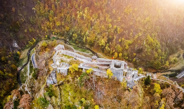 Premium Photo Poenari Castle In Romania