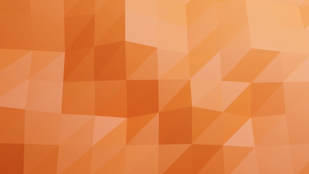 ポリゴンオレンジパステルカラーの抽象的な背景 プレミアム写真