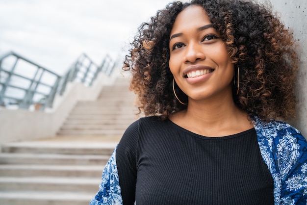 Premium Photo | Portrait of afro american woman.