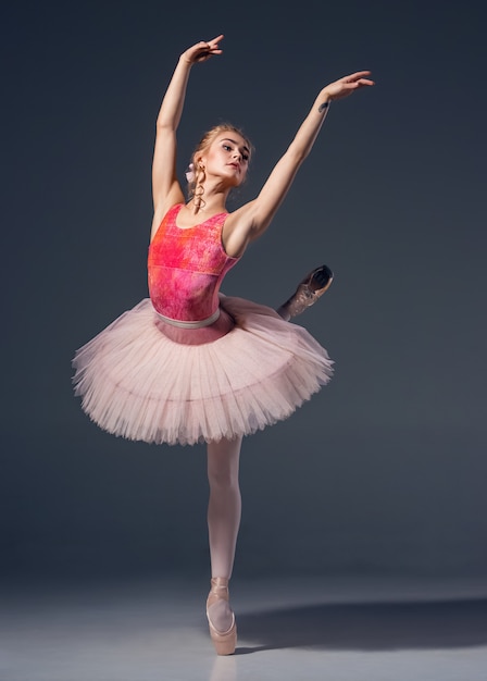 Free Photo | Portrait of the ballerina in ballet pose