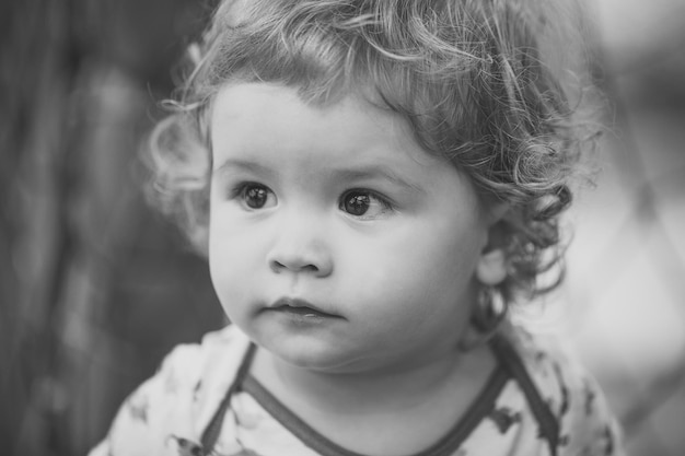 Premium Photo | Portrait of beautiful cheerful little boy with blond ...