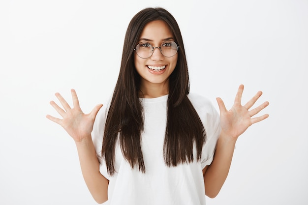 Free Photo | Portrait of european girl with tanned skin and dark hair