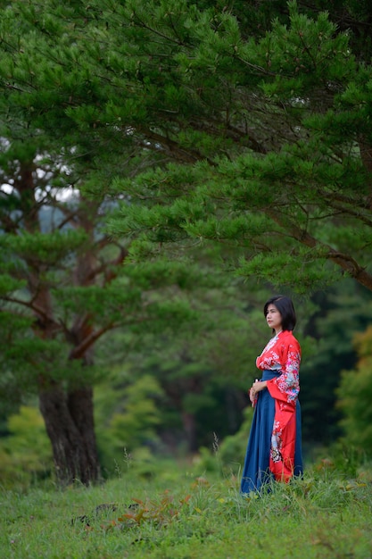 Premium Photo | Portrait of girl in japanese style costume