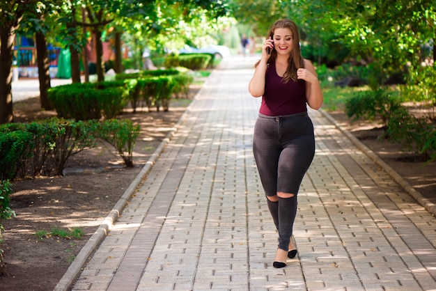 Premium Photo | Portrait of plus size pretty woman