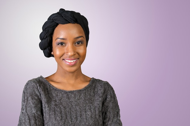 Premium Photo Portrait Of Smiling African American Woman 