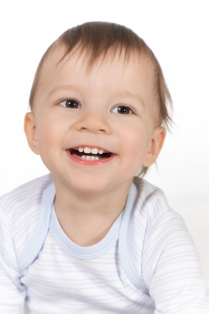 Premium Photo Portrait Of The Smiling Baby