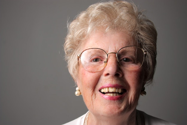 Premium Photo Portrait Of Smiling Grandmother