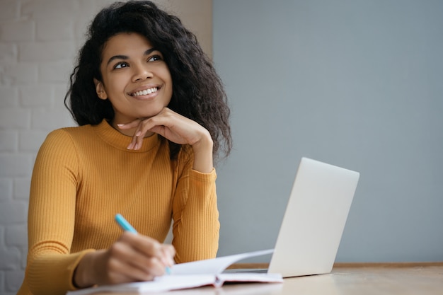 Premium Photo | Portrait of woman studying