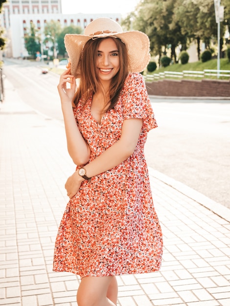 woman in a sundress