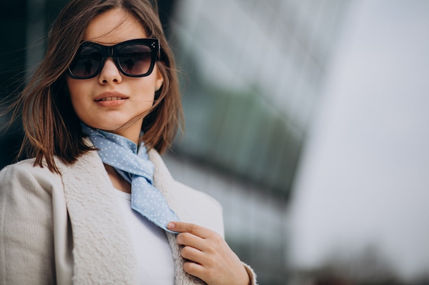 woman in scarf