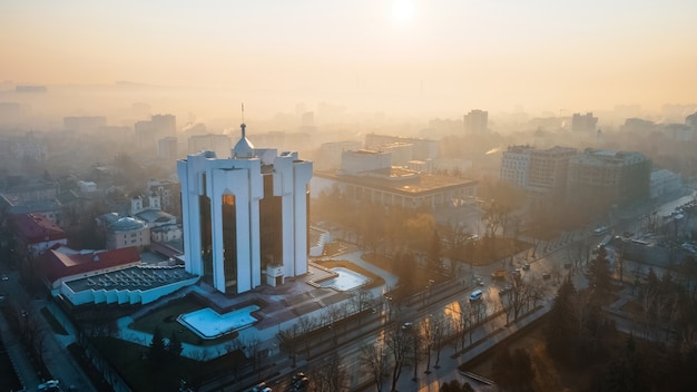 Premium Photo | The Presidency Building At Sunrise In Chisinau, Moldova ...