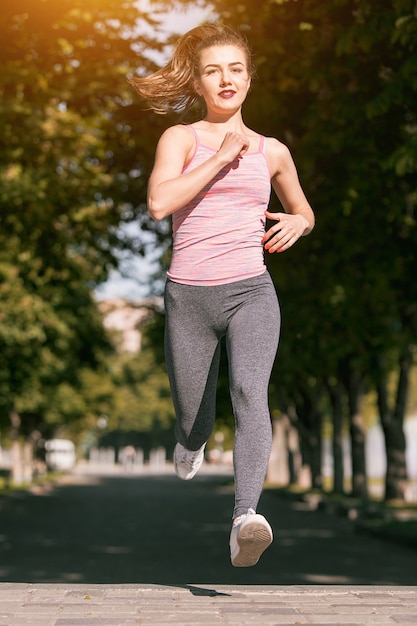 girl in jogging pants