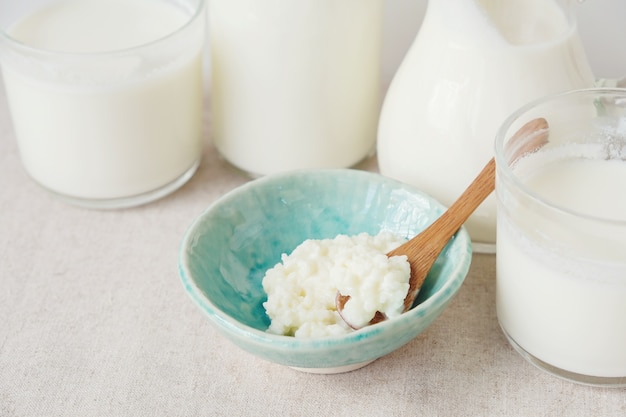 Premium Photo Probiotic Milk Kefir Grains